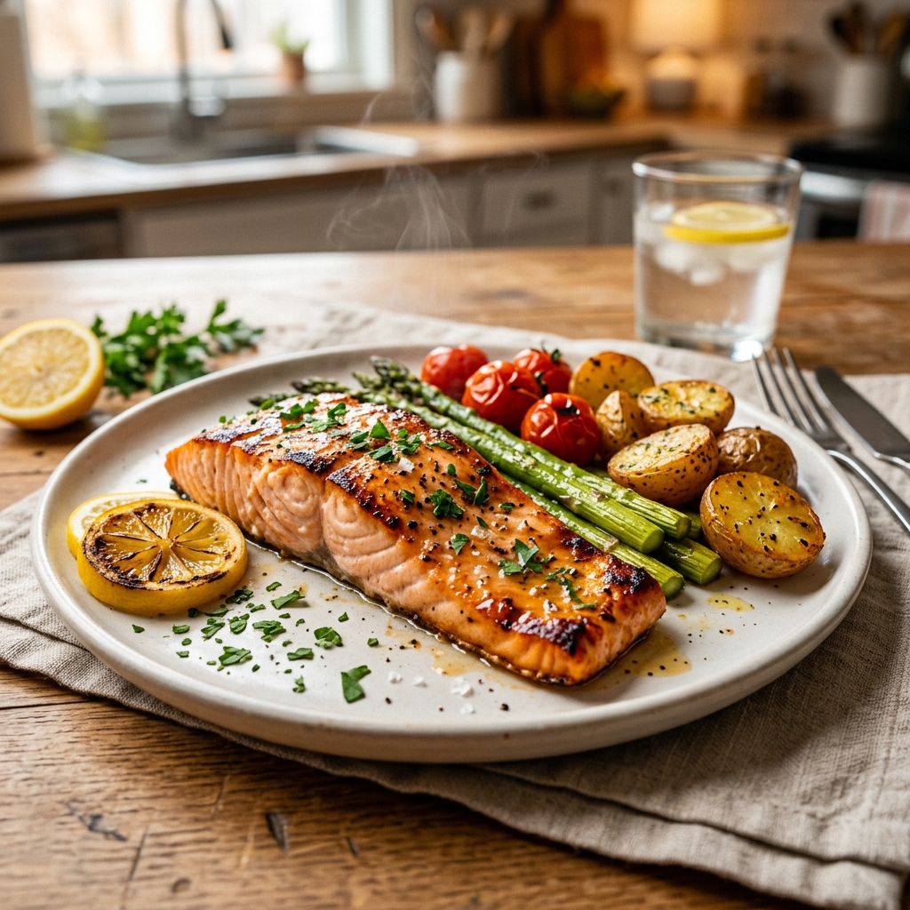 Baked Salmon Recipe for Busy Moms Needing Healthy 20-Minute Dinners