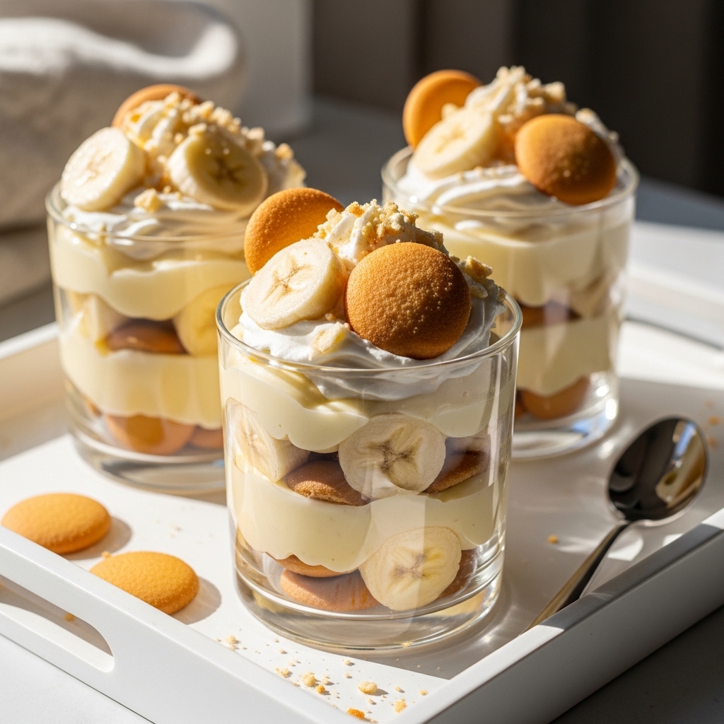No-Bake Banana Pudding Dessert Cups