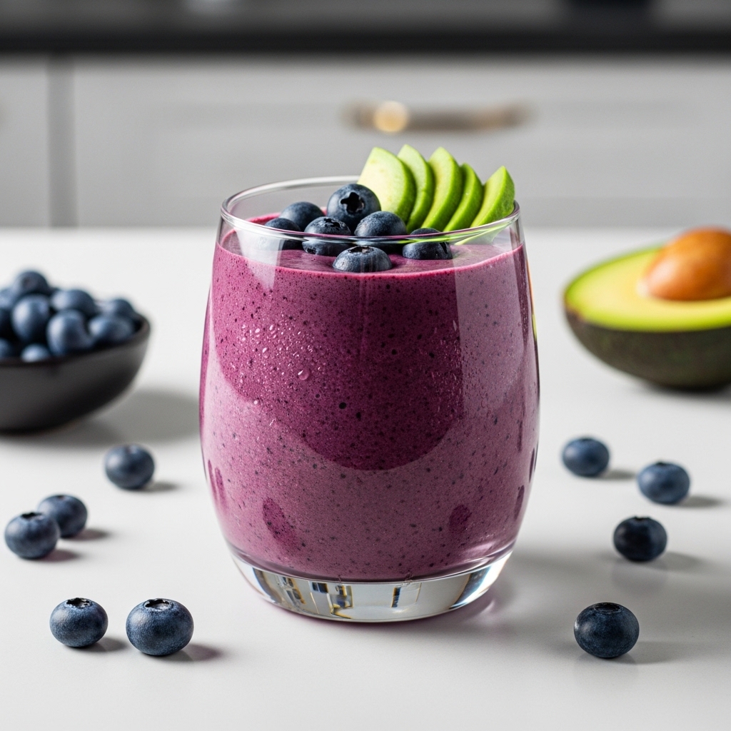 Blueberry Avocado Energy Smoothie