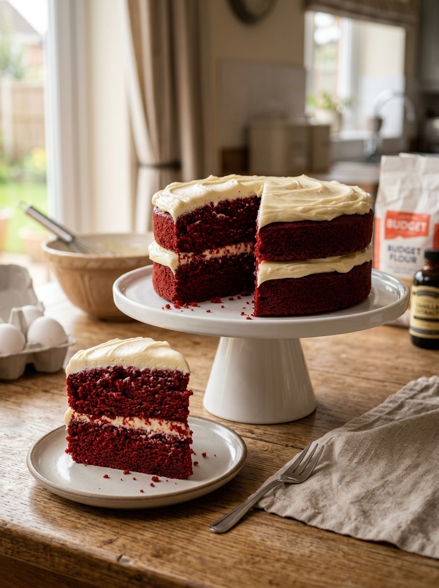 Budget Red Velvet Cake Recipe for Low-Income Families