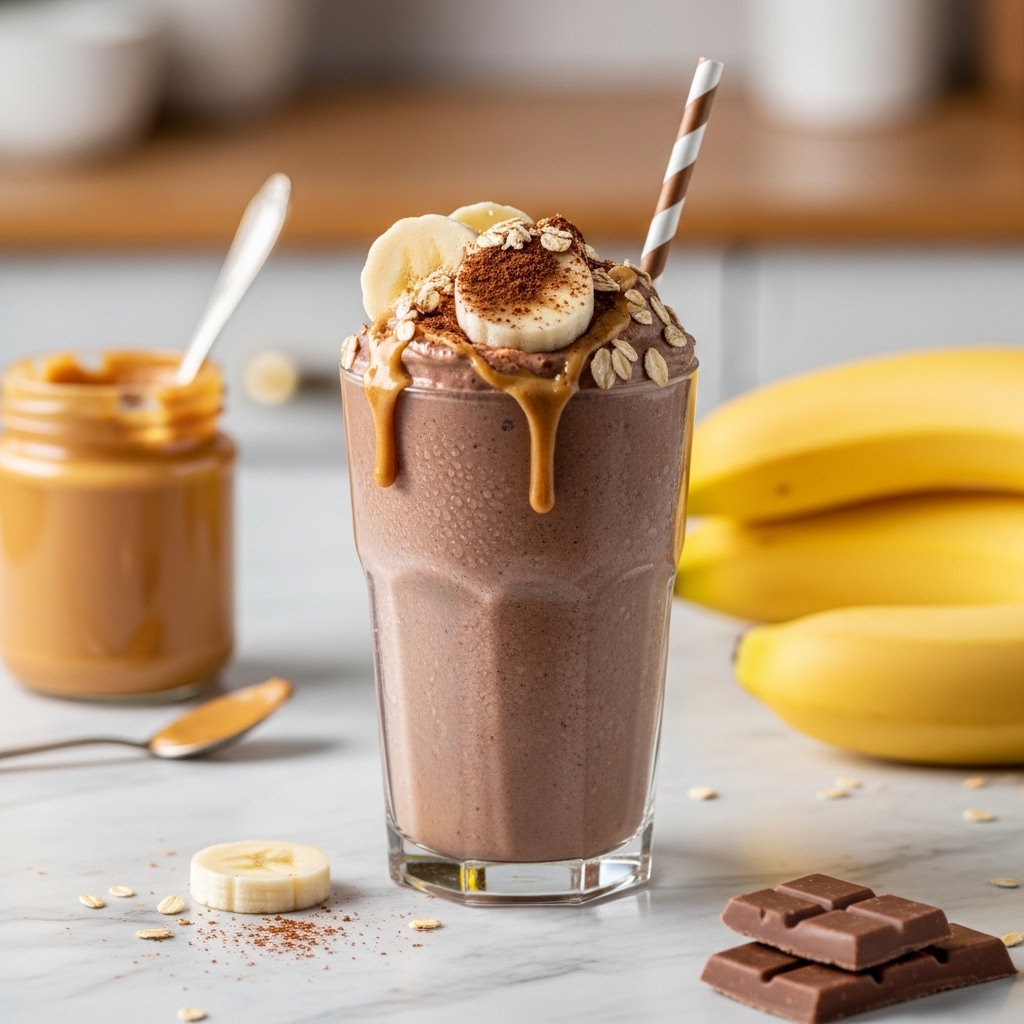 Chocolate Peanut Butter Banana Shake