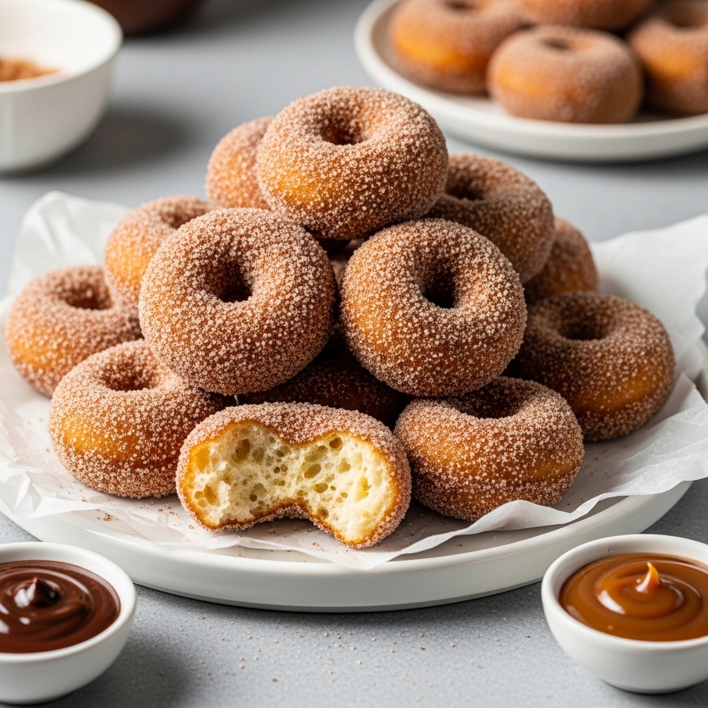 Cinnamon Sugar Air Fryer Donut Holes