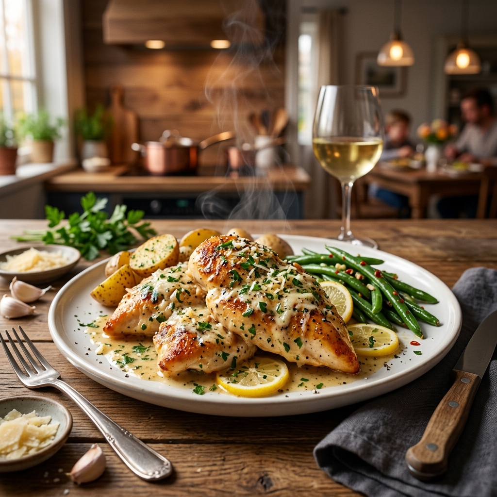 Easy Garlic Parmesan Chicken for Exhausted New Parents Needing 30-Minute Dinners