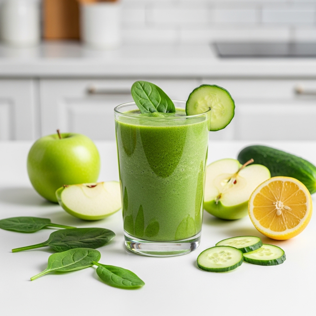 Green Apple Spinach Power Smoothie