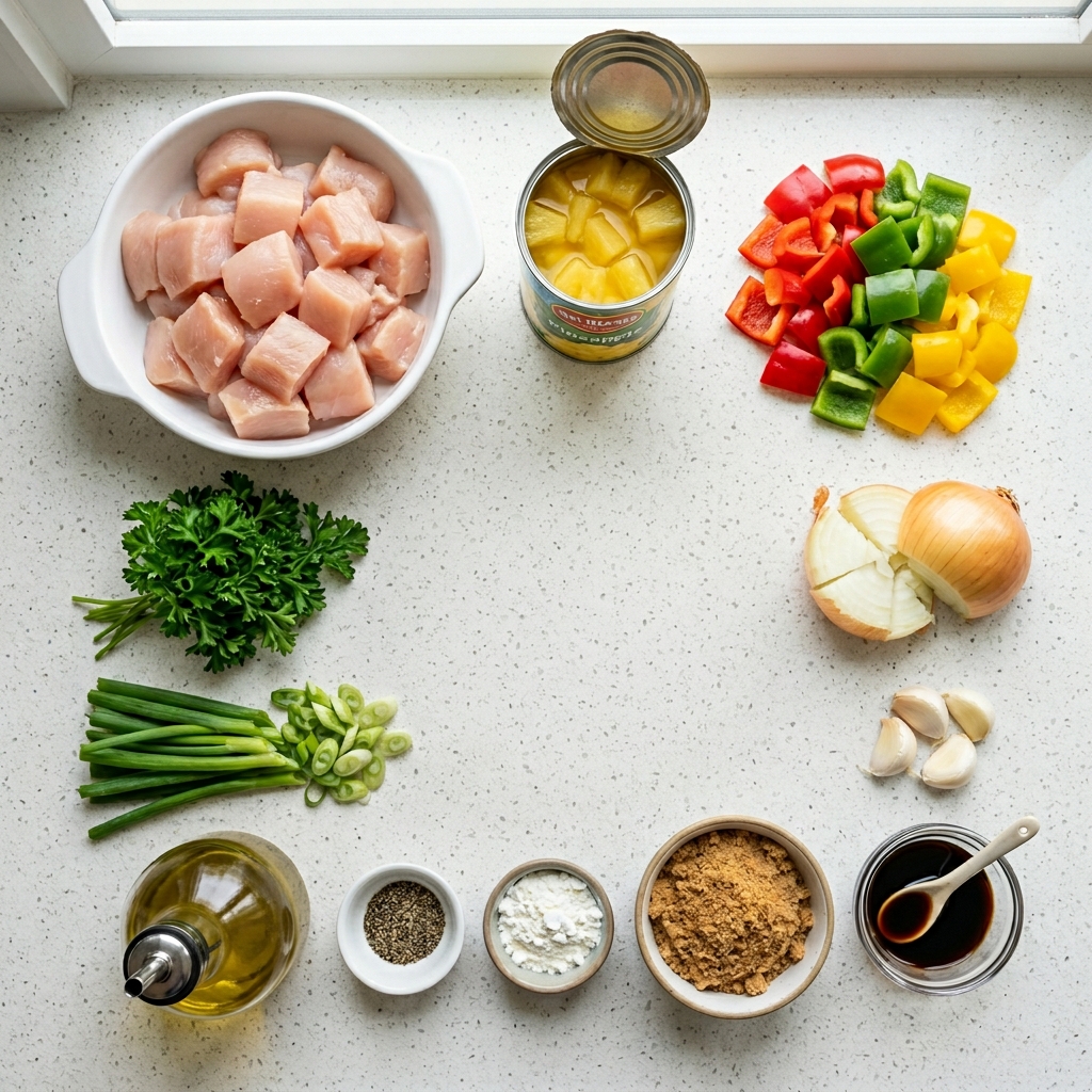 Hawaiian Chicken with Canned Pineapple for Budget-Conscious Families Using Pantry Staples