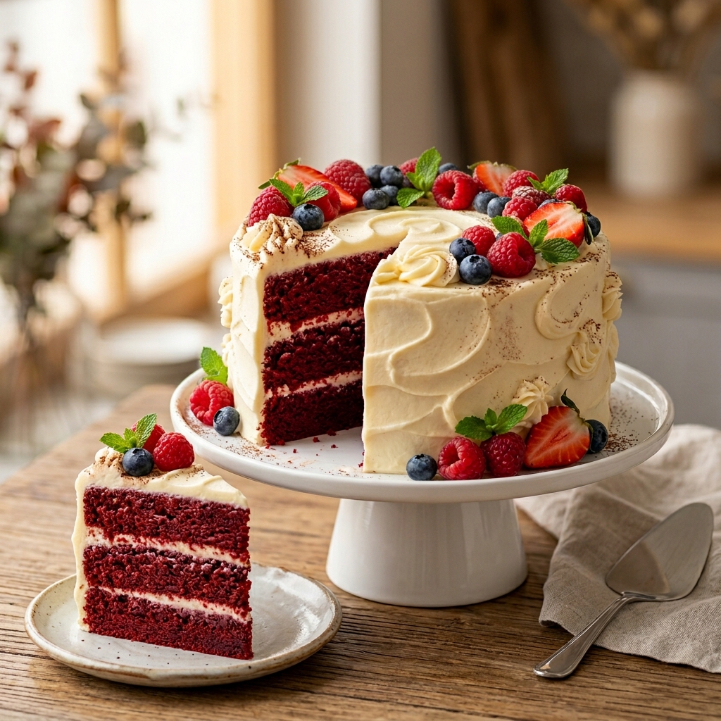 Keto Red Velvet Cake for Diabetics Craving Birthday Desserts
