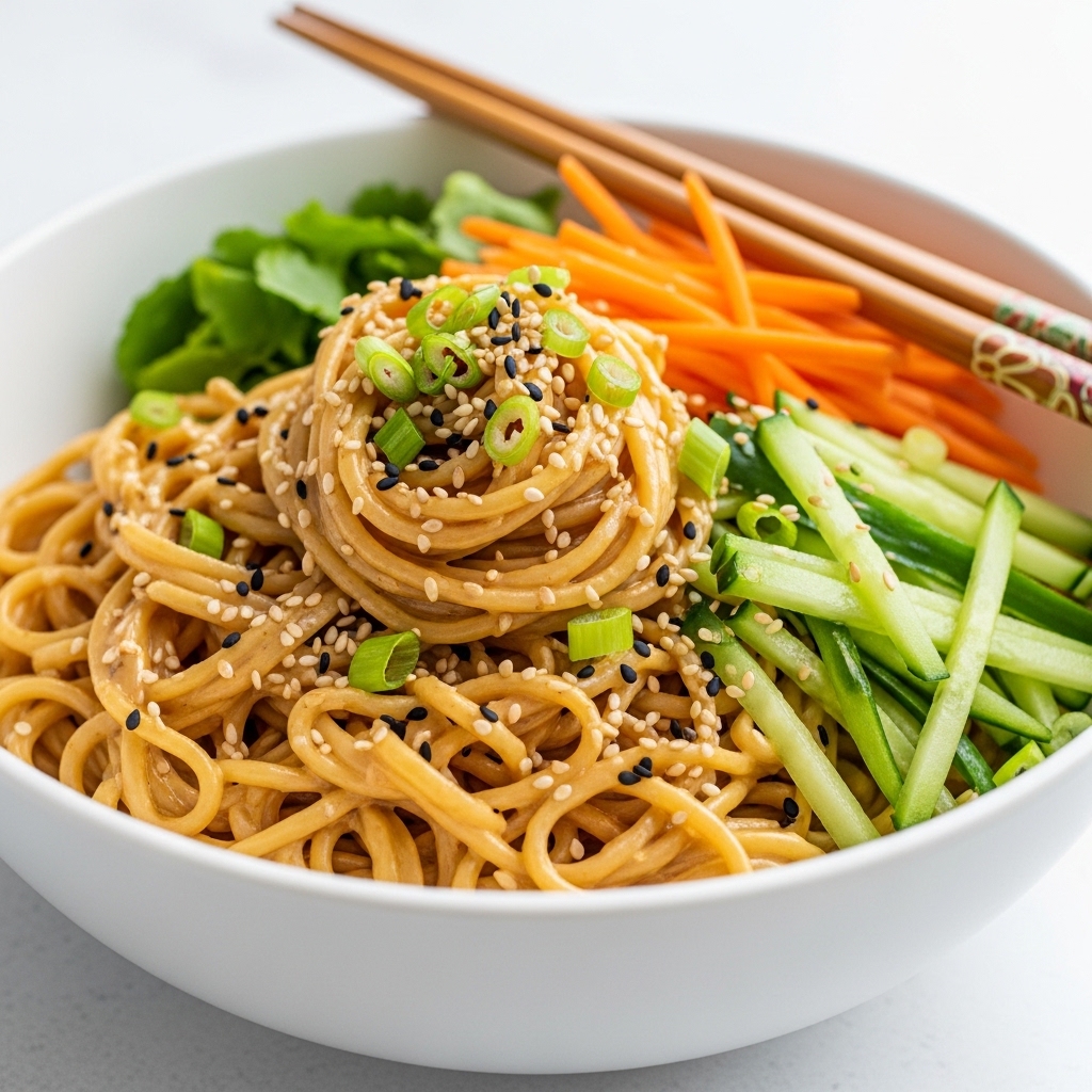 Cold Sesame Peanut Noodles