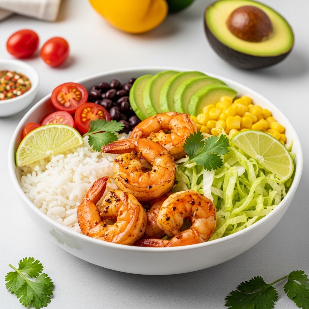 Chilled Shrimp Taco Bowls