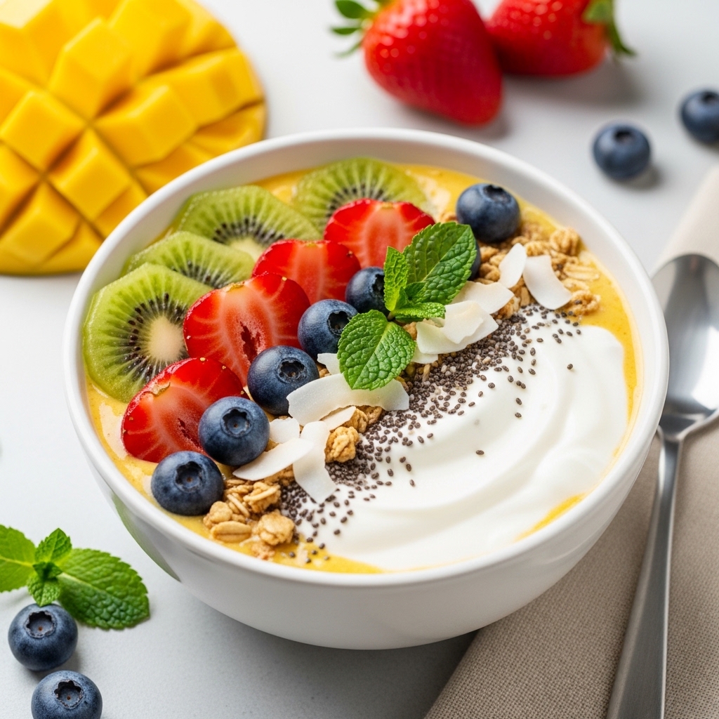 Mango Greek Yogurt Smoothie Bowl