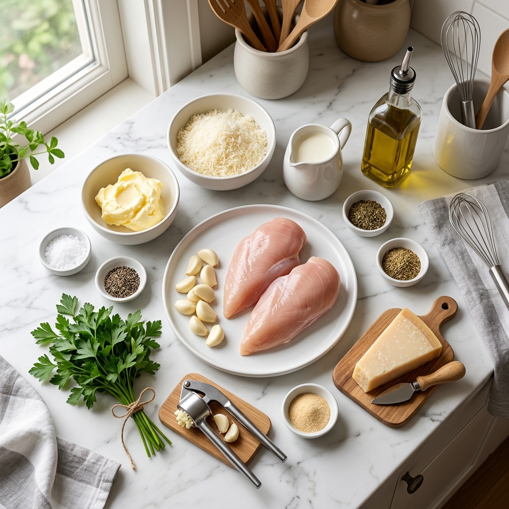 Easy Garlic Parmesan Chicken for Exhausted New Parents Needing 30-Minute Dinners