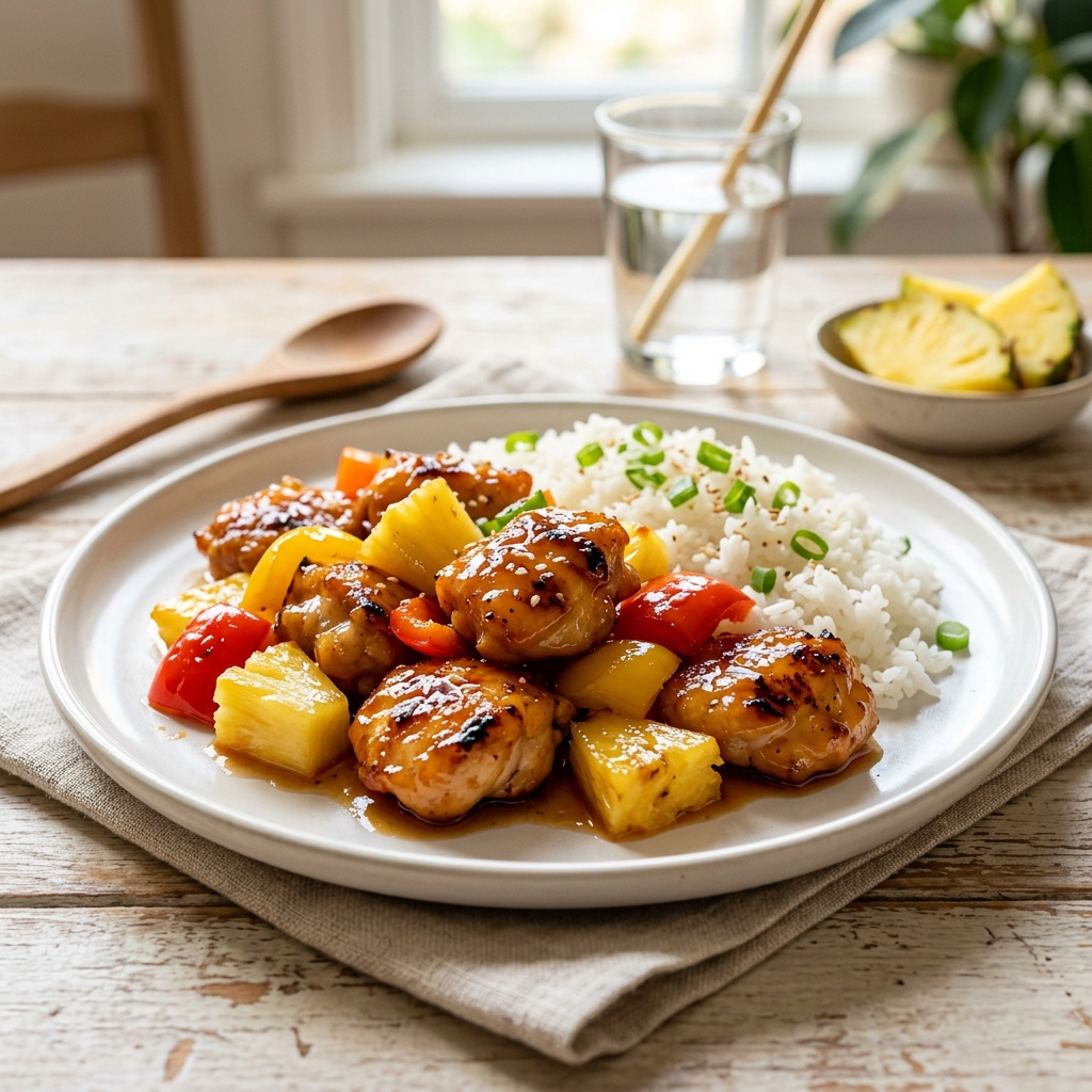 Hawaiian Chicken for Picky Kids Who Prefer Sweet Flavors Over Spicy Meals