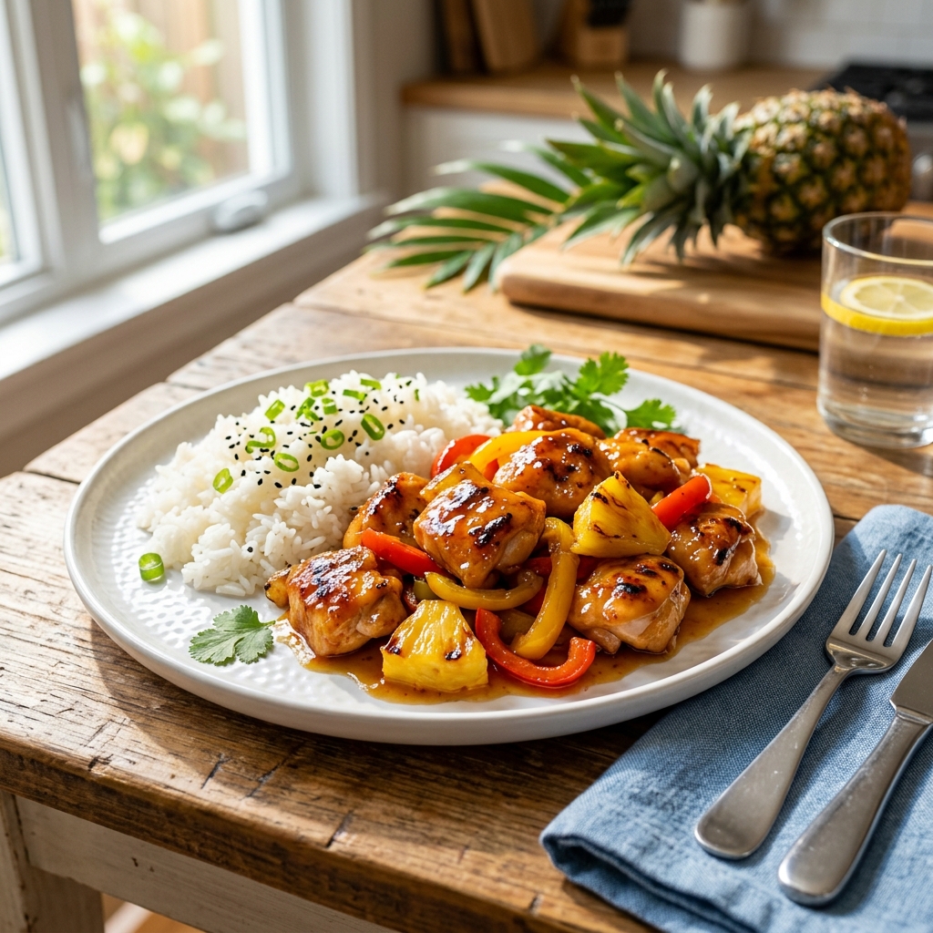 Hawaiian Chicken for Picky Kids Who Prefer Sweet Flavors Over Spicy Meals