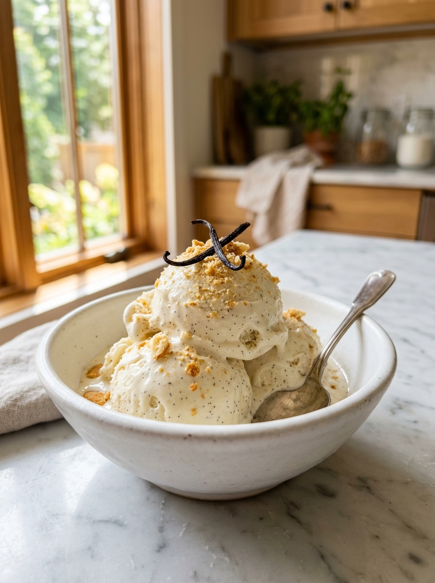 No-Churn Vanilla Ice Cream for People Without an Ice Cream Maker