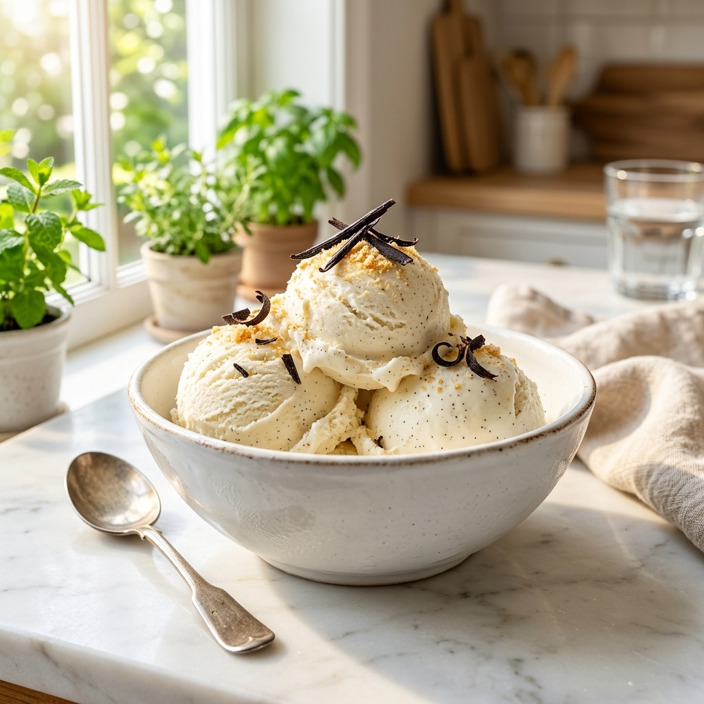 No-Churn Vanilla Ice Cream for People Without an Ice Cream Maker