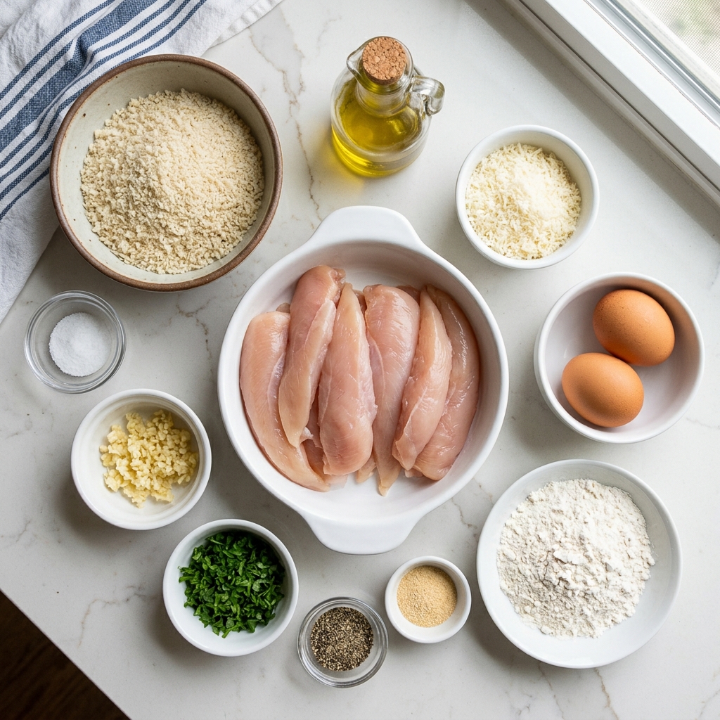 Crispy Garlic Parmesan Chicken Tenders for Picky Elementary School Kids
