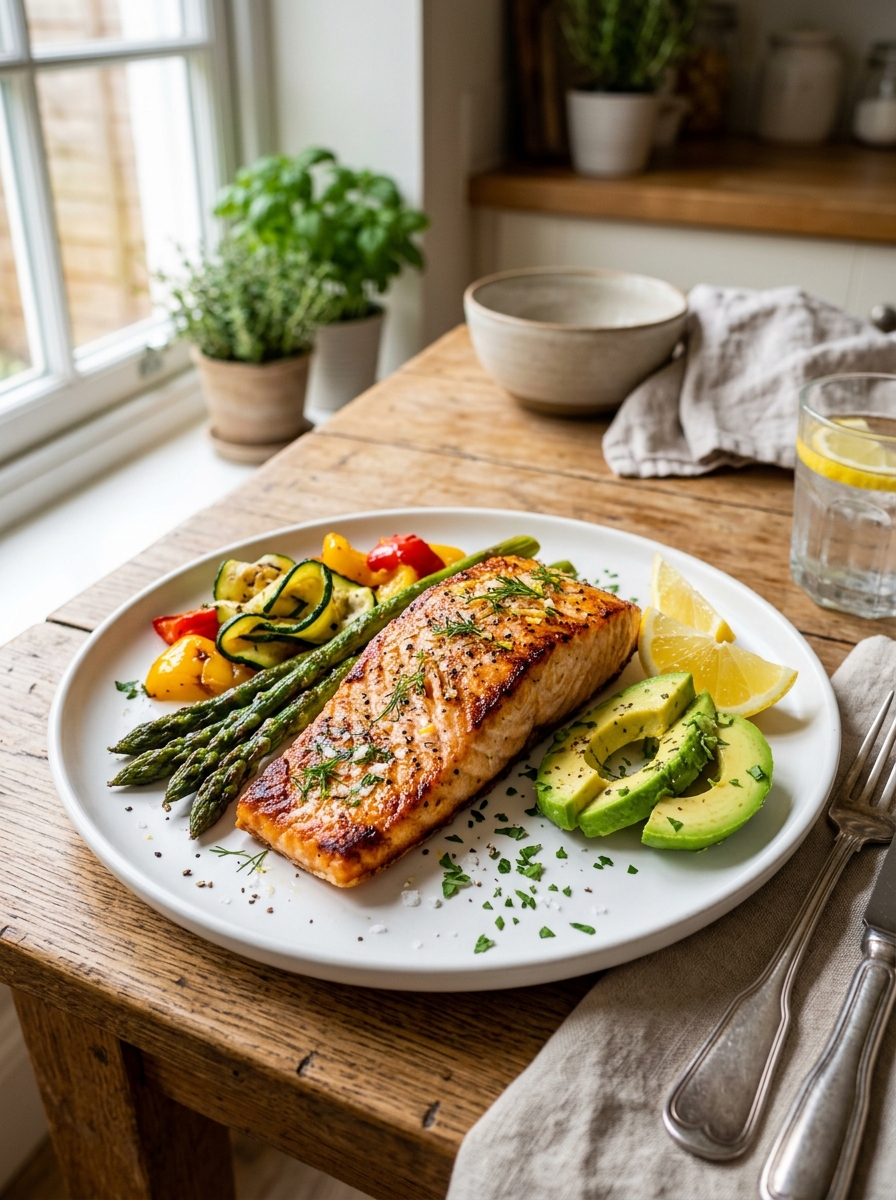 Keto Salmon Recipe for Middle-Aged Adults Managing Weight Loss Goals