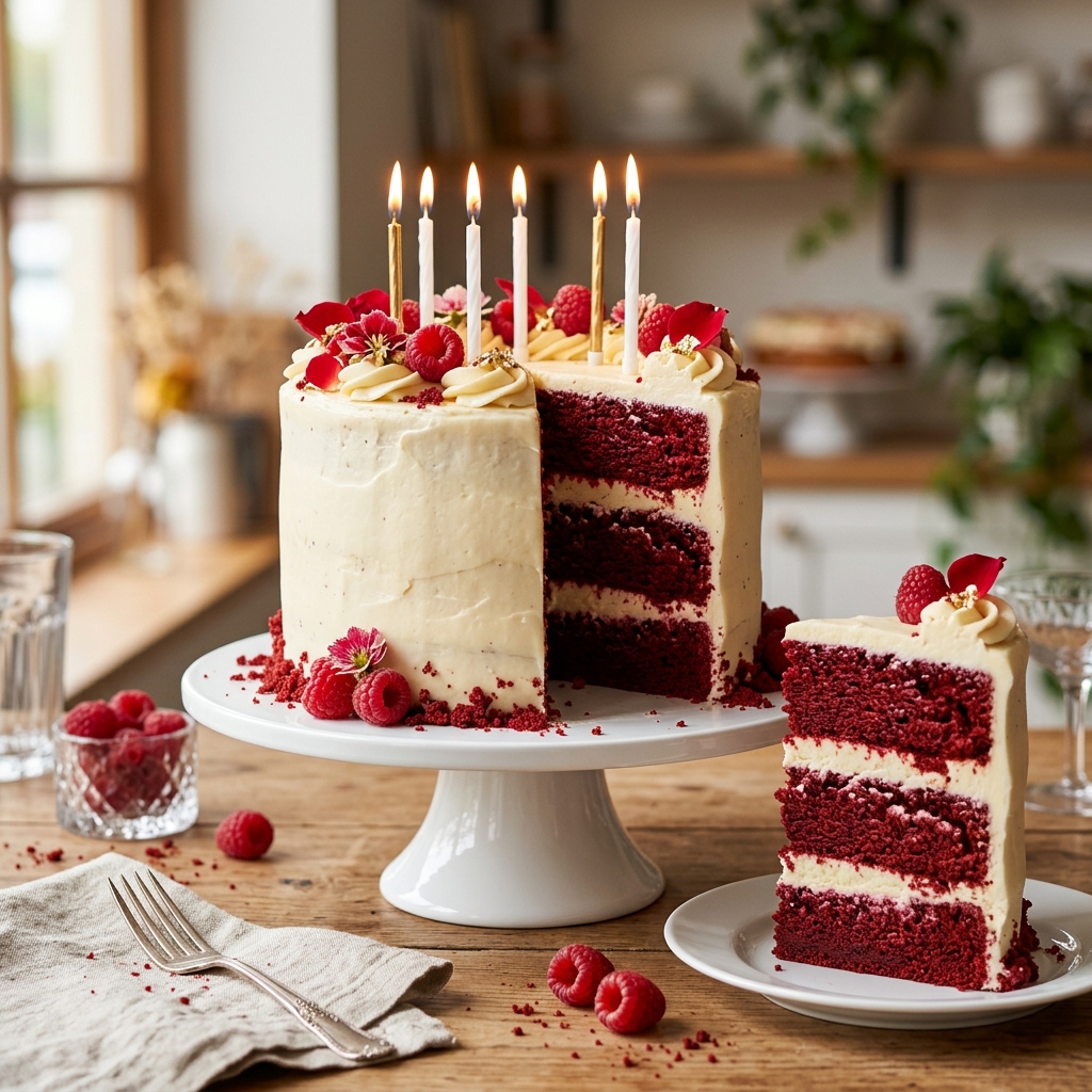 Vegan Red Velvet Cake for Dairy-Free Birthday Parties